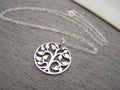 Collier Arbre de Vie Découpé en Argent Sterling Bijoux Simples / Cadeau pour Elle