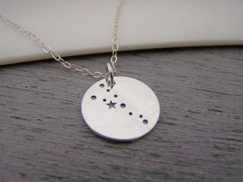 Collier signe astrologique Taureau en argent sterling
