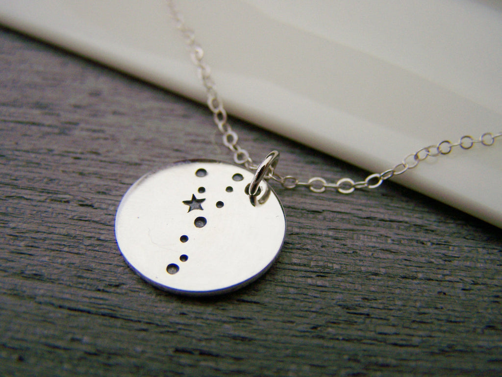 Collier signe astrologique Taureau en argent sterling