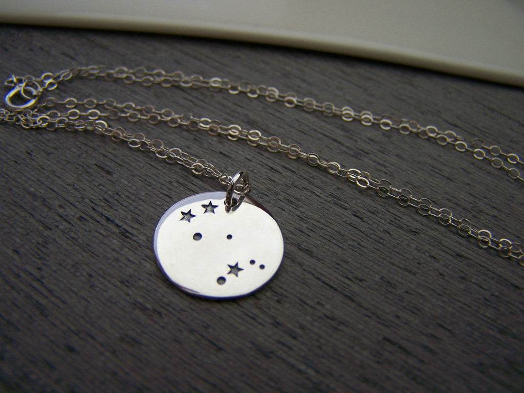 Collier signe astrologique Gémeaux en argent sterling