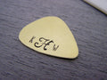 Médiator de Guitare Personnalisé Initiales Monogrammées Script
