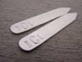 Monogrammed Collar Stays - Personalized Gift -  Hand Stamped Collar Stays / Gift for Him - Mens Accessory - Anniversary Gift