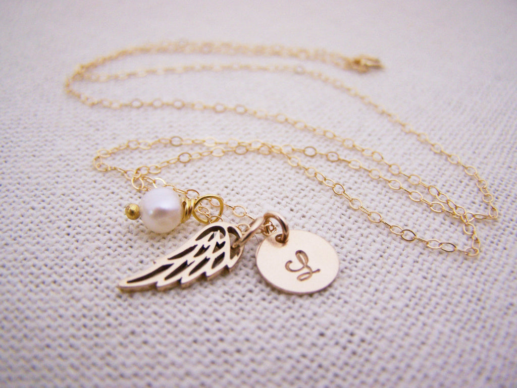 Collier Aile d'Ange Personnalisé - Collier Commémoratif - Collier Fausse Couche