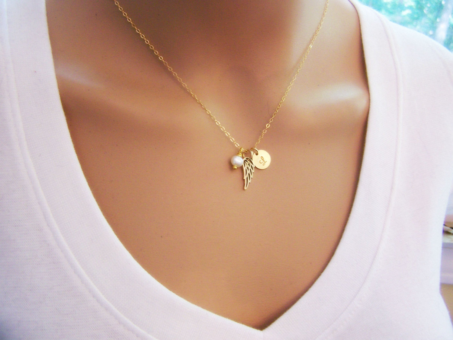Collier Aile d'Ange Personnalisé - Collier Commémoratif - Collier Fausse Couche