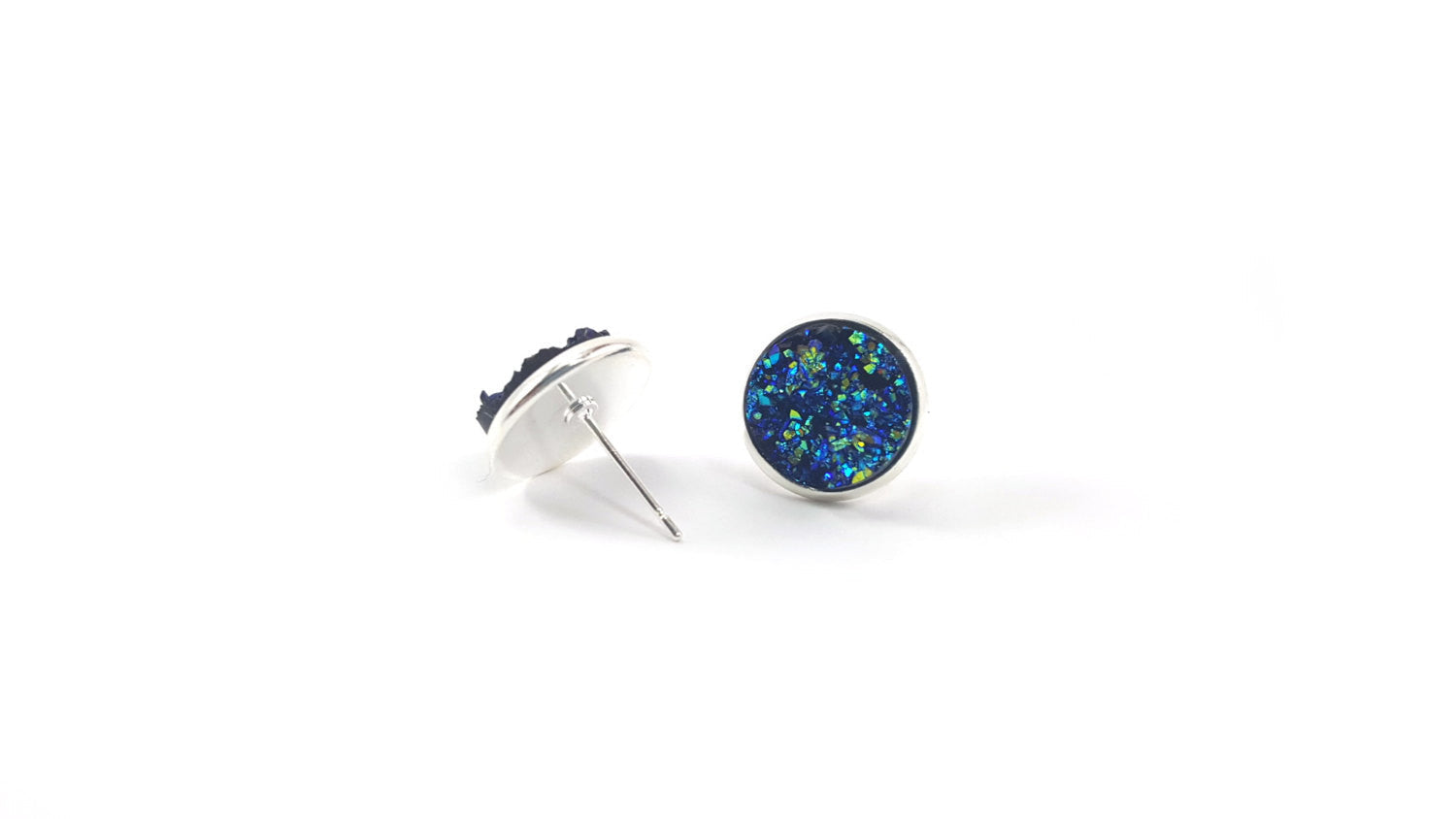 Sparkling Faux Druzy Stud Earrings