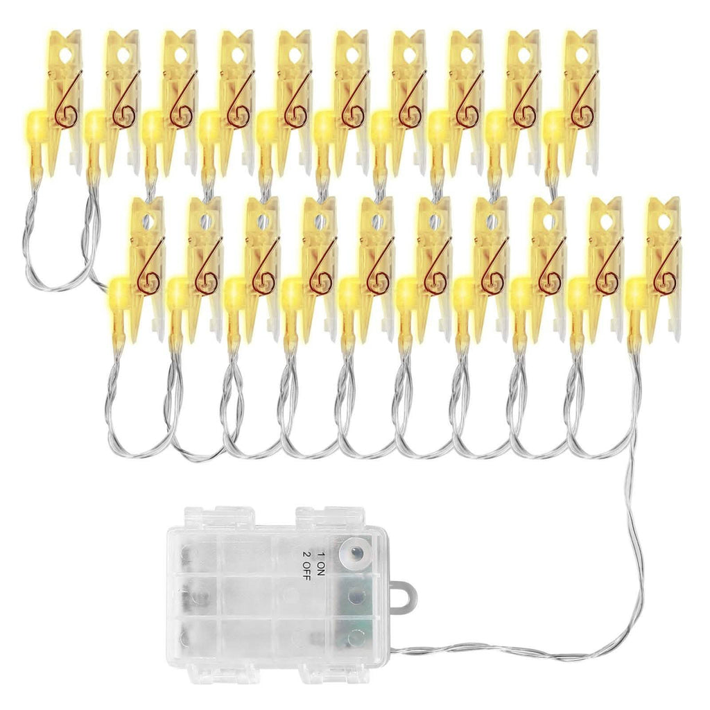 IMAGE Guirlande Lumineuse LED avec 20 Pinces Photo, 2,1 m