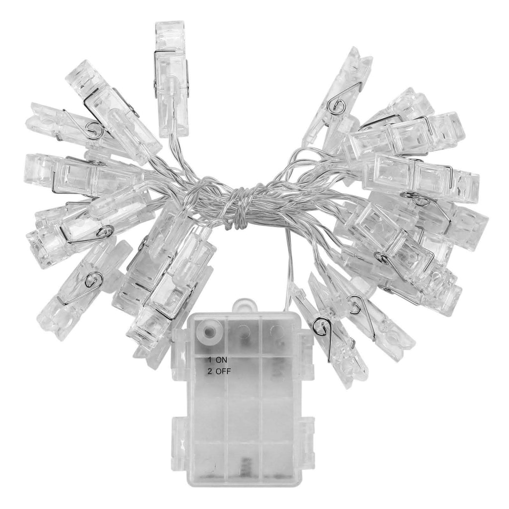 IMAGE Guirlande Lumineuse LED avec 20 Pinces Photo, 2,1 m