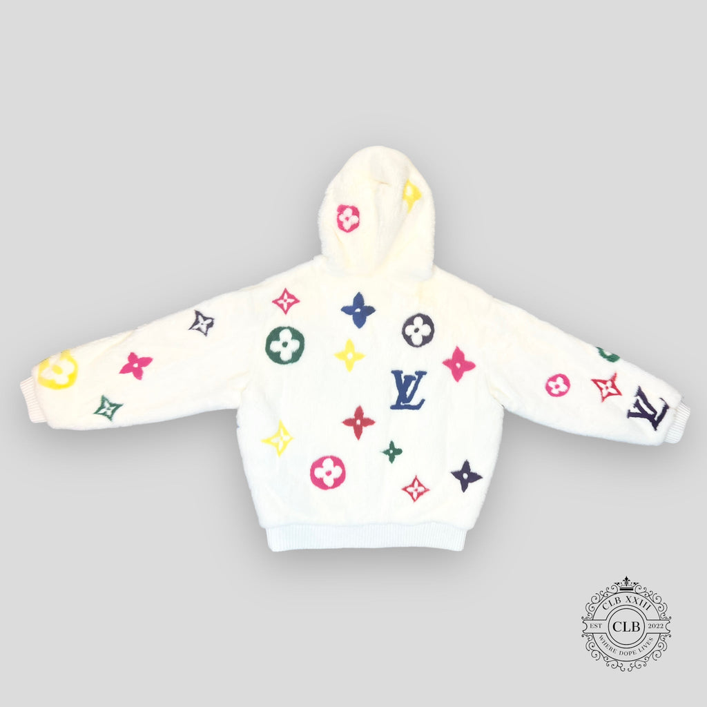 Veste en vison à monogramme multicolore Louis Vuitton