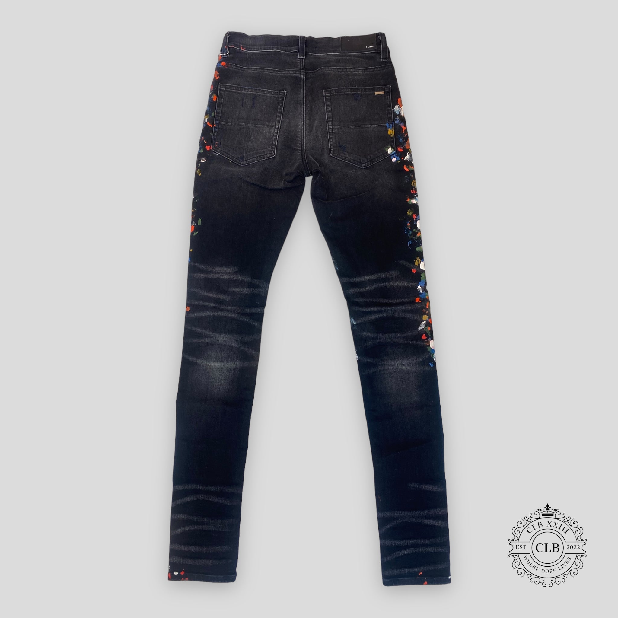 JEANS AMIRI SKINNY PAINTER - NOIR VIEILLI