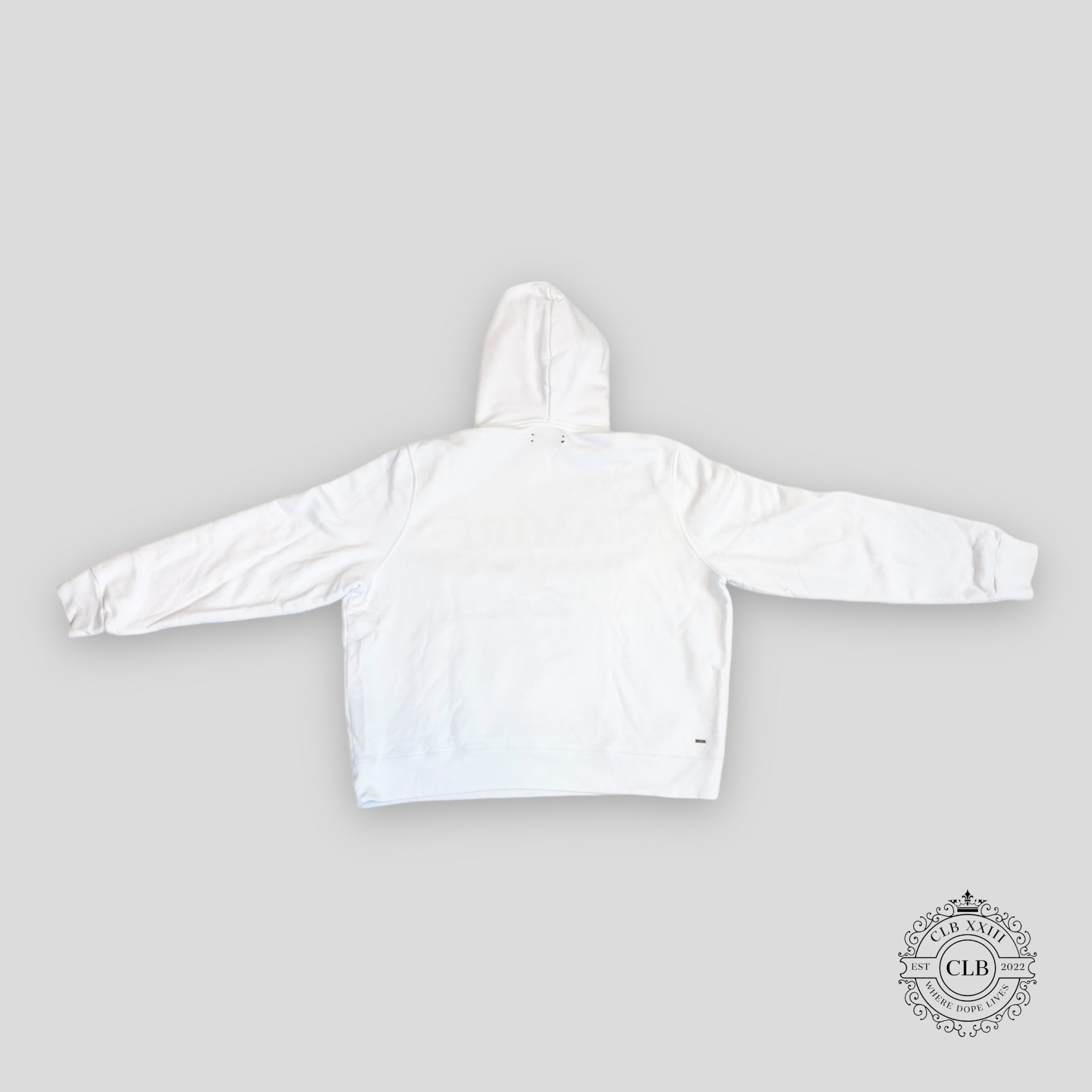 Sweat à capuche Amiri Ma Bar brodé - Blanc