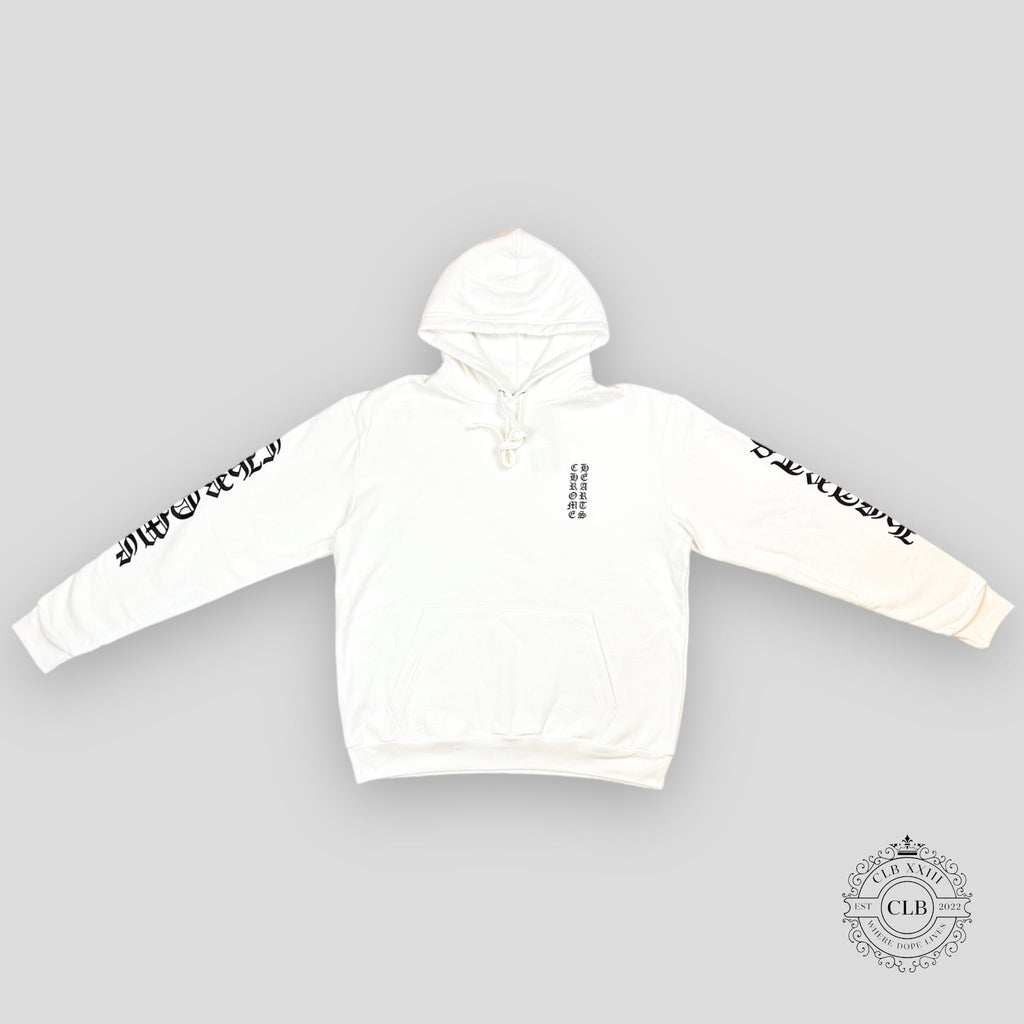 SWEAT À CAPUCHE LOGO CHROME HEARTS - BLANC