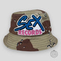 Bob réversible Chrome Hearts Sex Records en toile beige