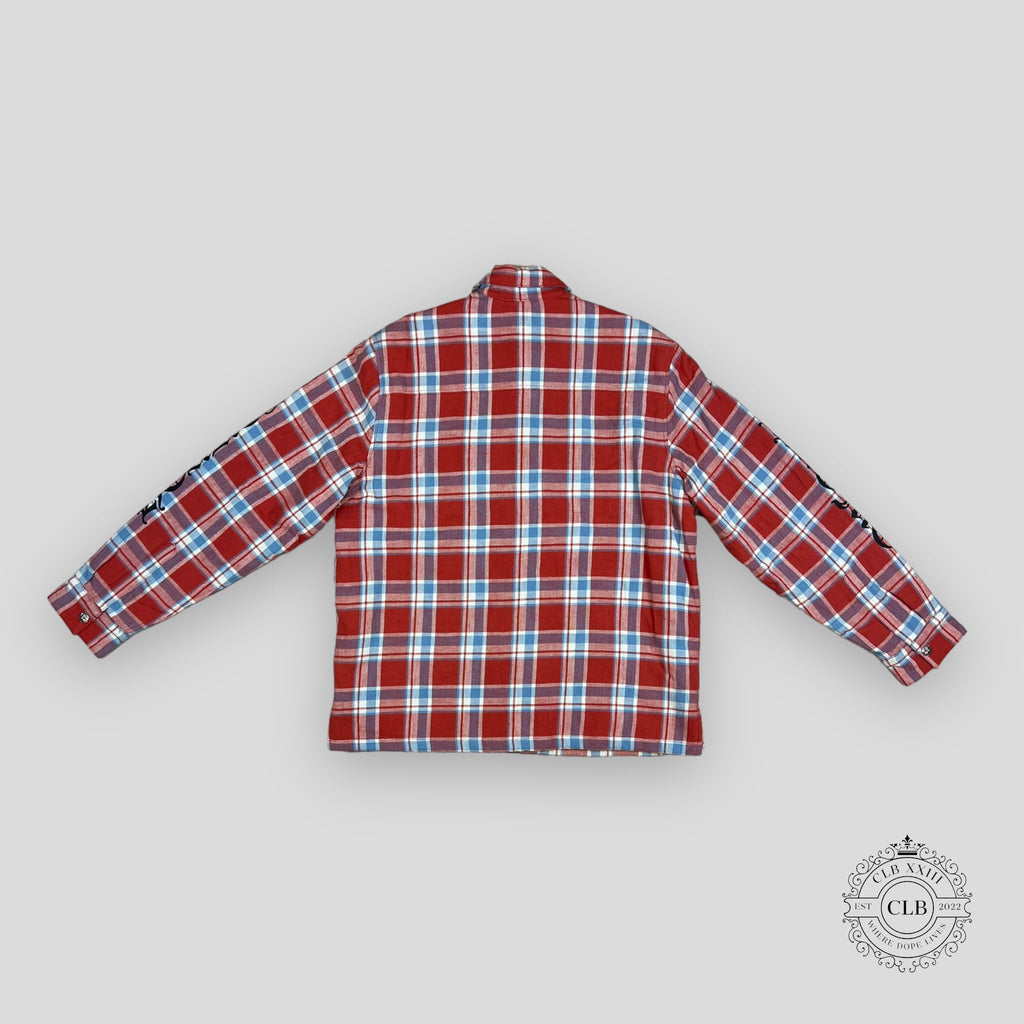 Chemise en flanelle matelassée Chrome Hearts