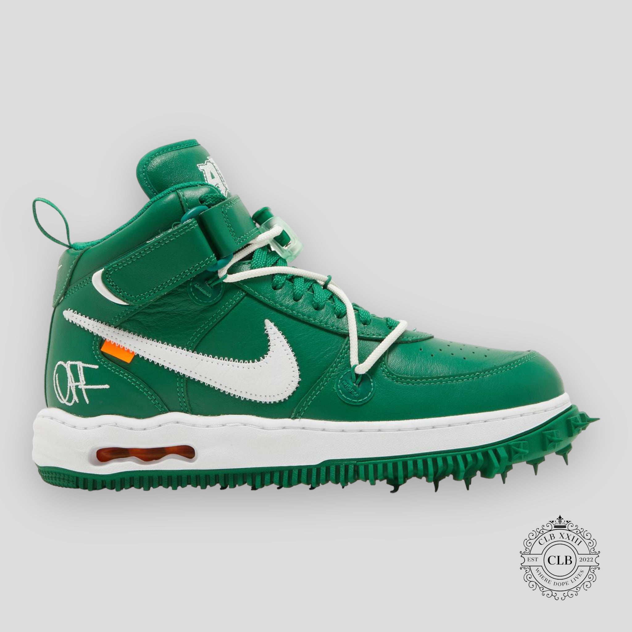 NIKE AIR FORCE 1 MID X OFF WHITE « PINE GREEN »