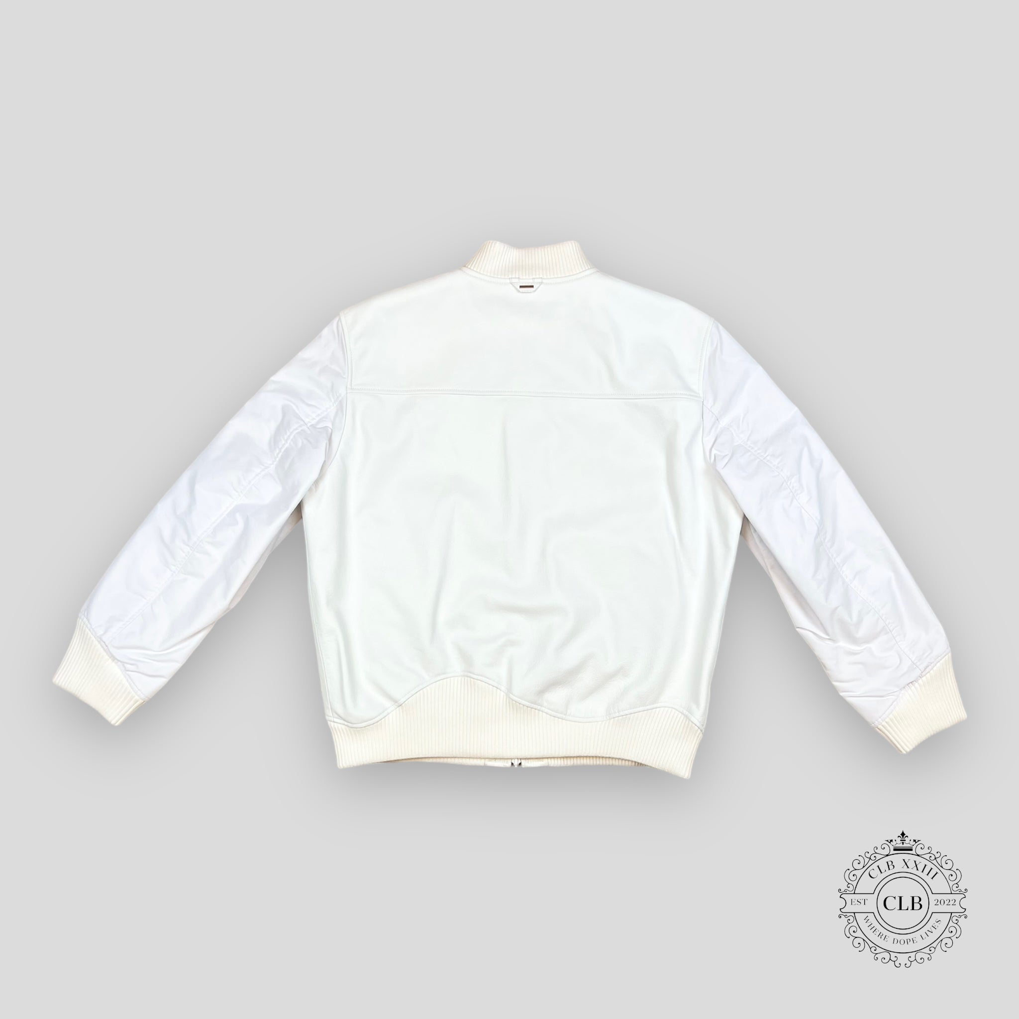 Blouson bomber réversible en cuir et mélange de nylon Louis Vuitton