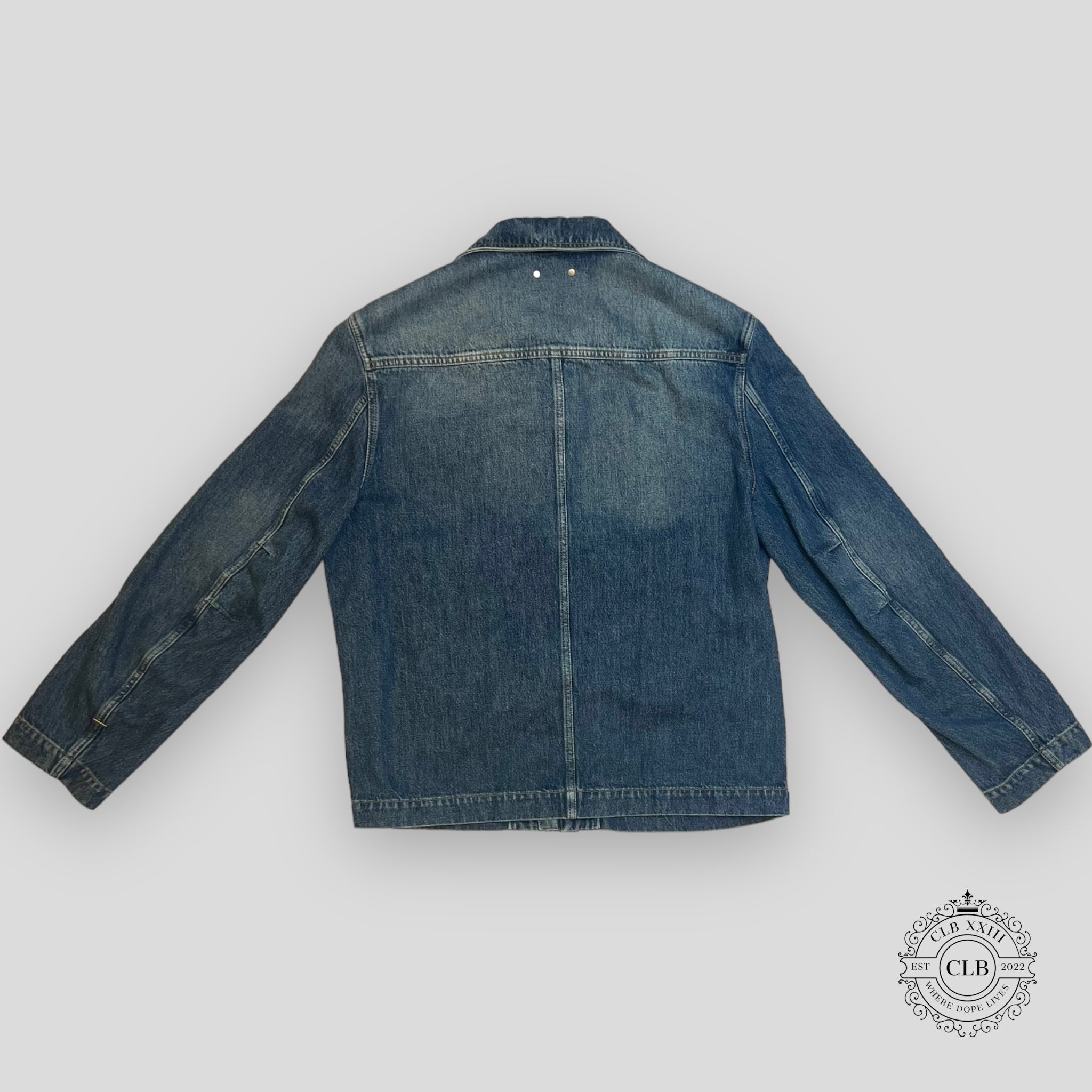 Veste en jean Monogram Louis Vuitton de couleur indigo