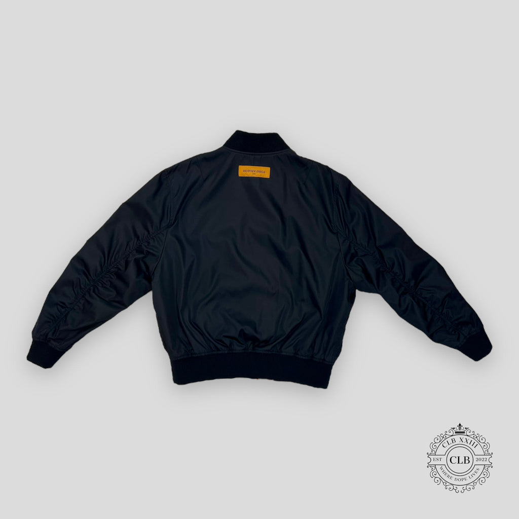 Blouson bomber réversible Louis Vuitton Noir / Orange