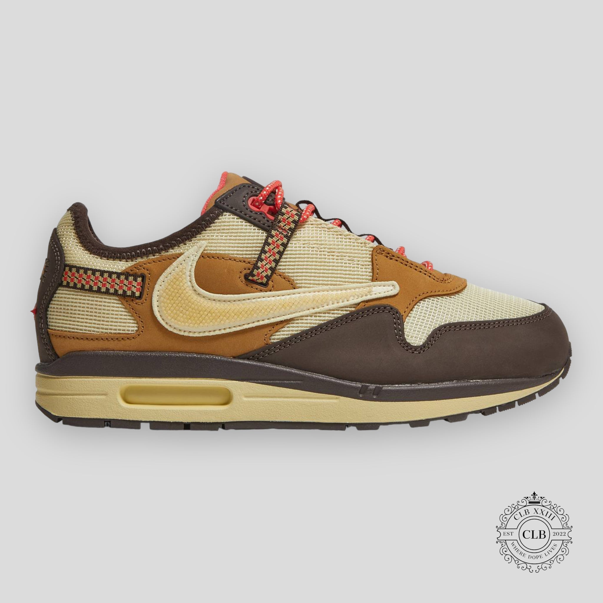 NIKE AIR MAX 1 X TRAVIS SCOTT « BAROQUE BROWN »