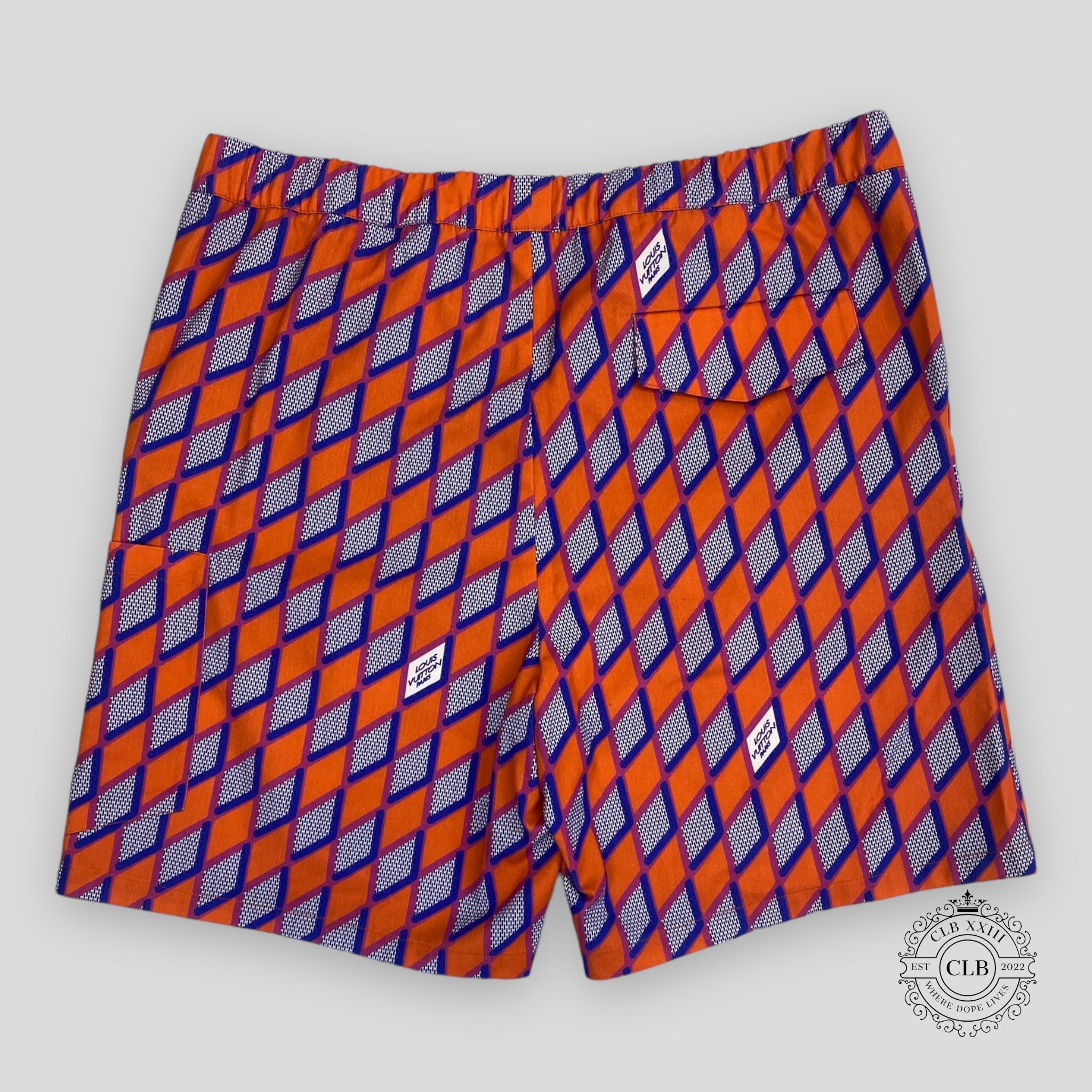 Shorts à cordon de serrage Louis Vuitton Diamond Damier Cricket
