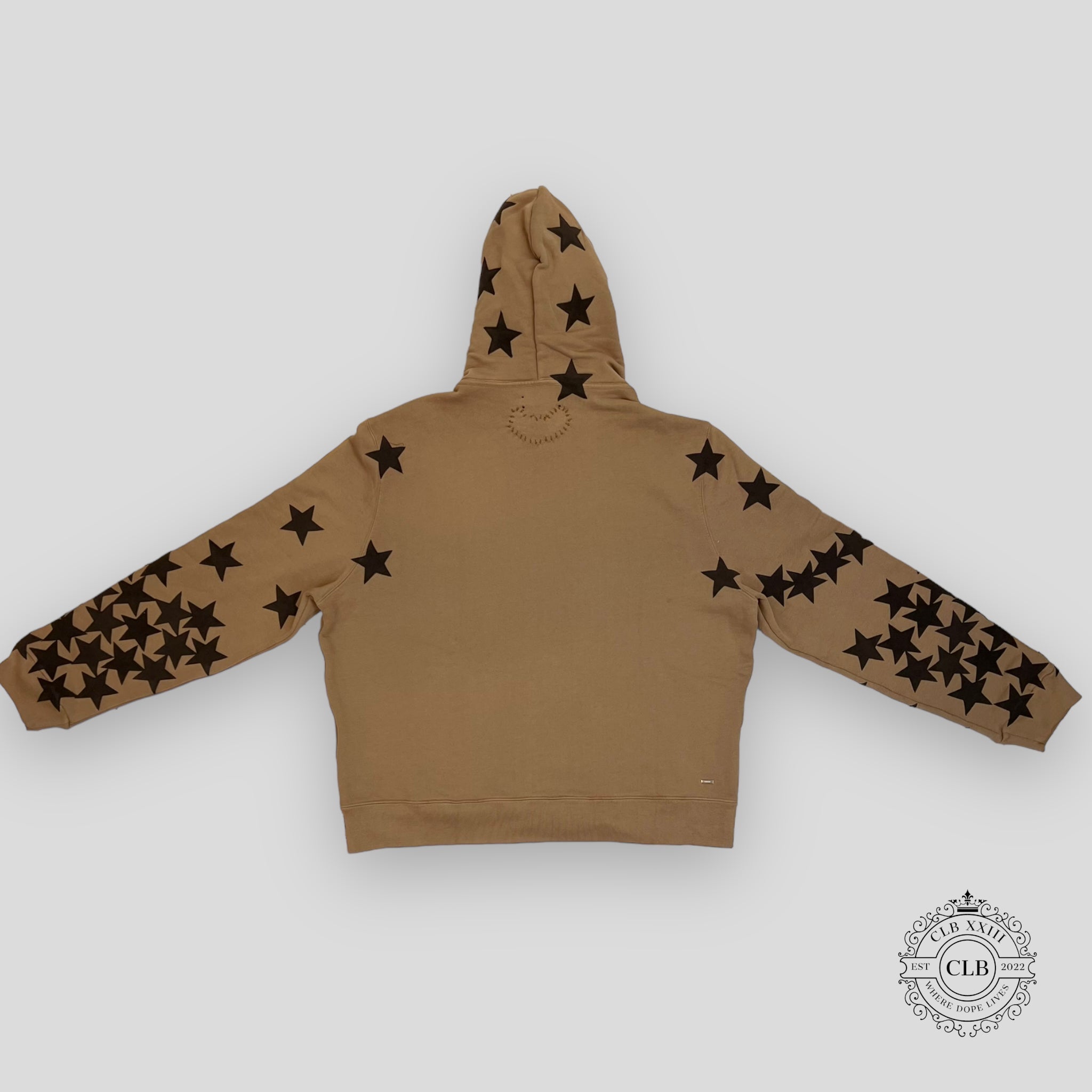 Sweat à capuche Amiri Chemist Ultra Suede couleur tabac