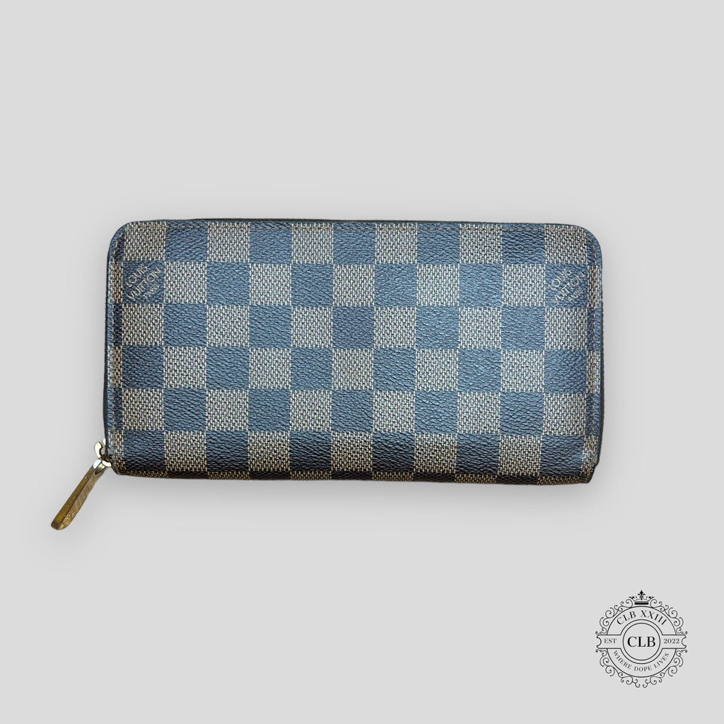 PORTEFEUILLE ZIPPY LOUIS VUITTON DAMIER EBENE - MARRON