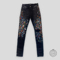 JEANS AMIRI SKINNY PAINTER - NOIR VIEILLI