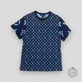 T-SHIRT LOUIS VUITTON MONOGRAM MÉLANGÉ - MARINE