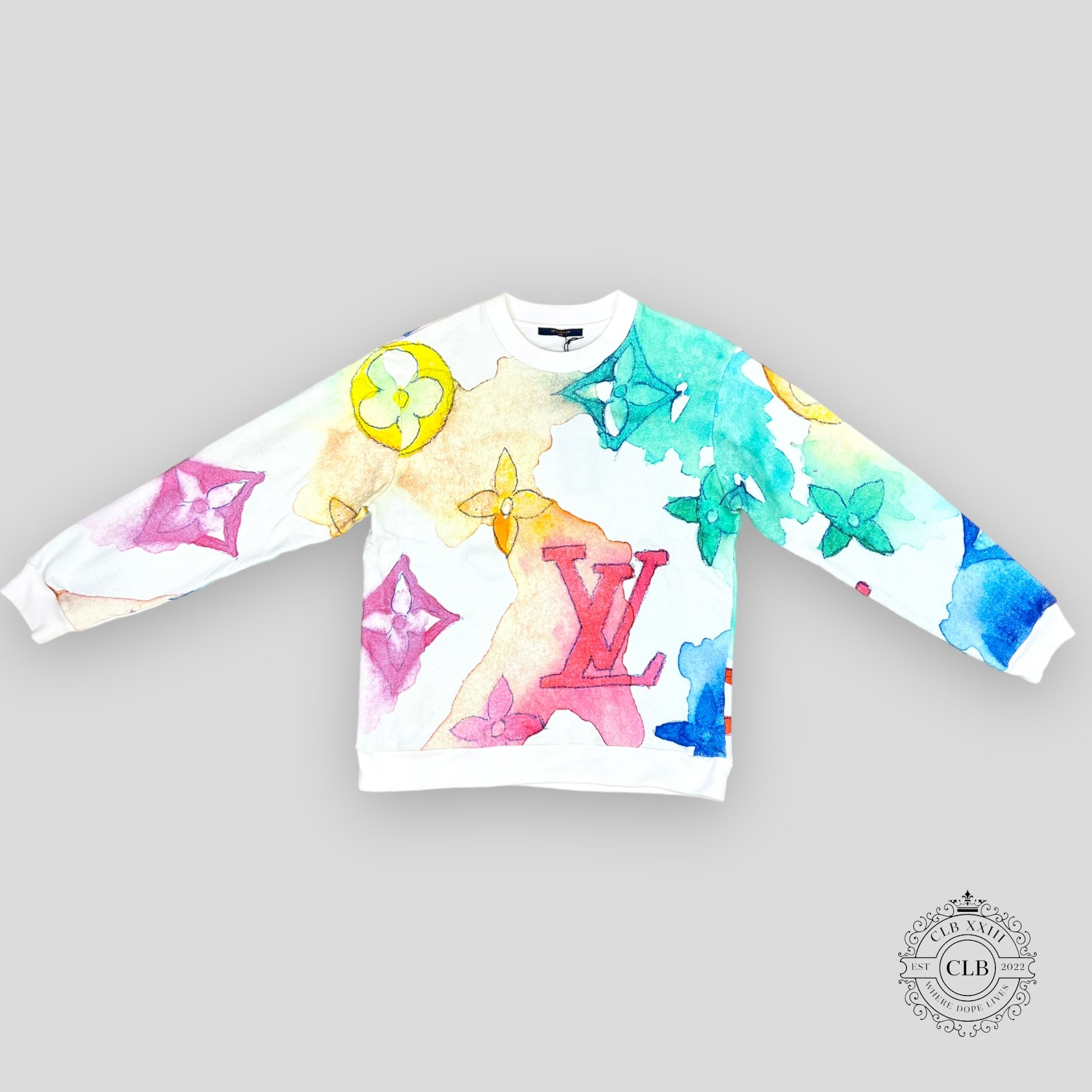 Louis Vuitton Pull Ras-du-cou Monogram Aquarelle