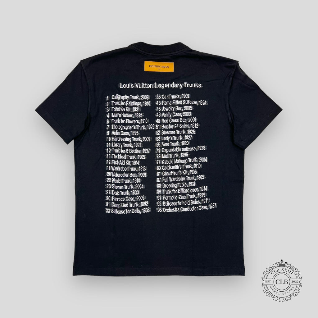 T-shirt malles légendaires Louis Vuitton noir