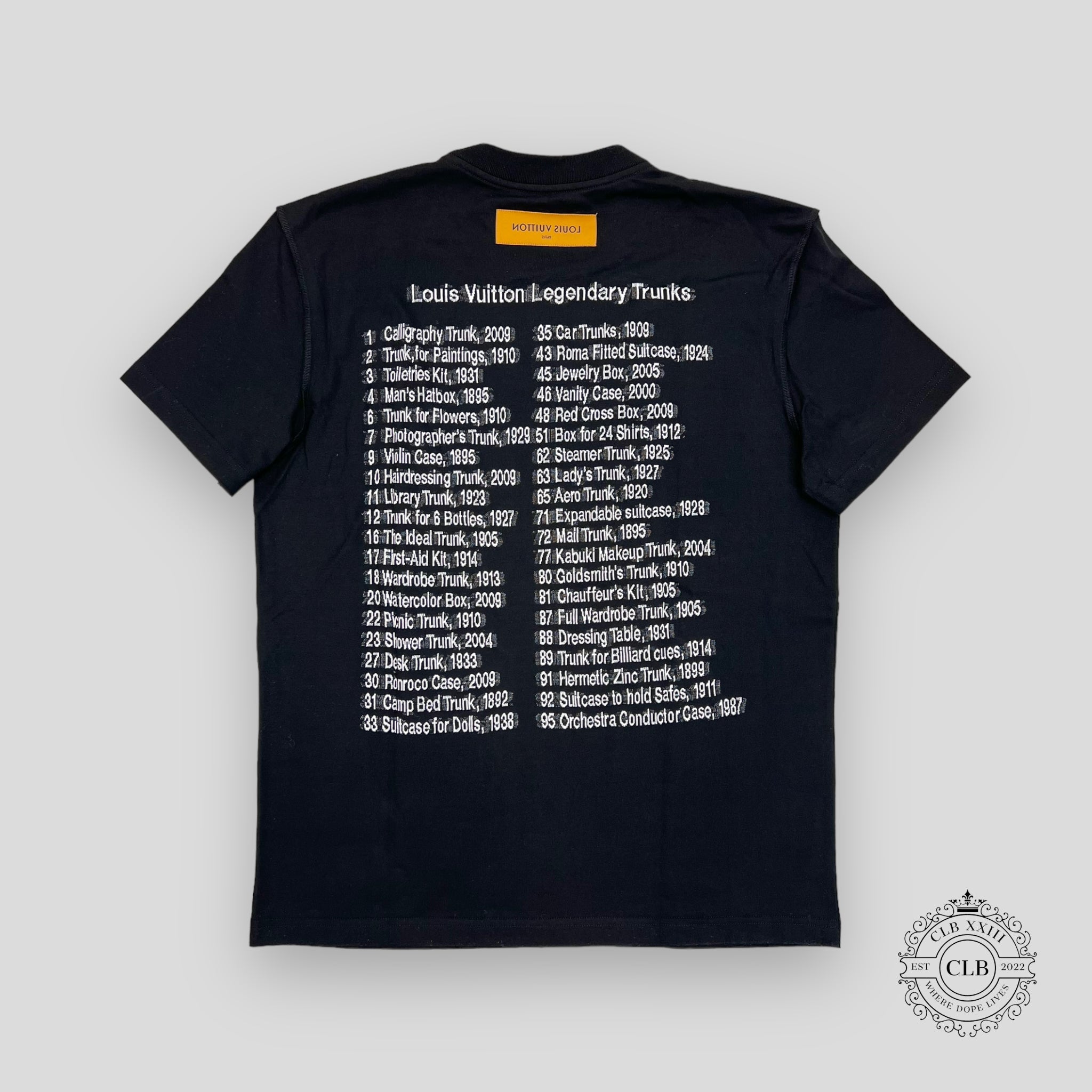 T-shirt malles légendaires Louis Vuitton noir