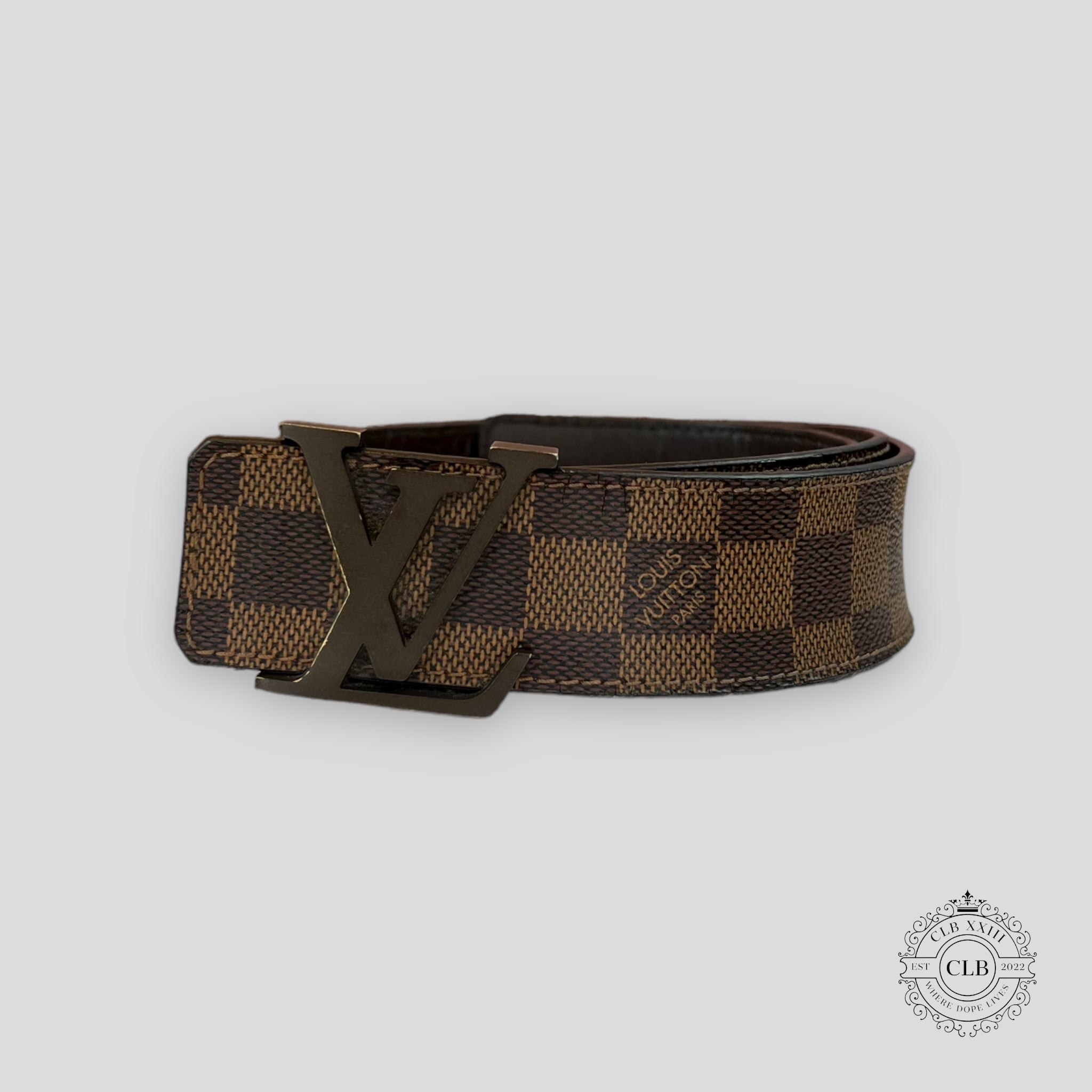 CEINTURE LOUIS VUITTON DAMIER EBÈNE