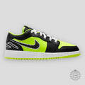 AIR JORDAN 1 LOW (GS) « BLACK CAT VOLT »
