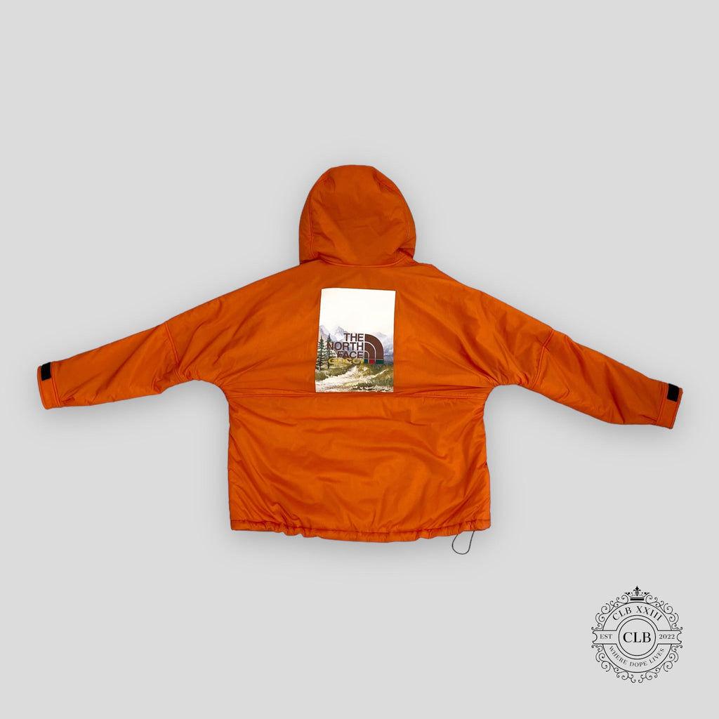 DOUDOUNE THE NORTH FACE X GUCCI EN RIPSTOP REMBOURRÉ - ORANGE
