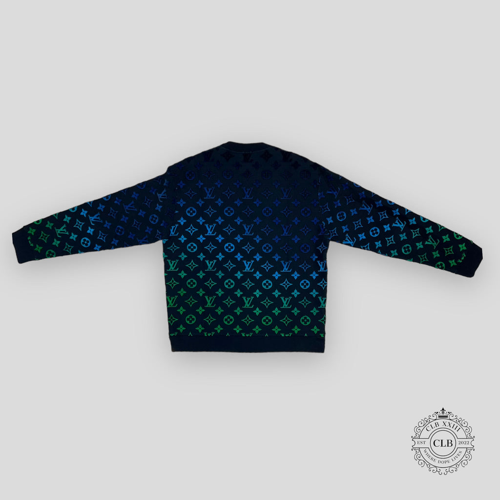 Pull col rond Louis Vuitton Gradient Monogram multicolore