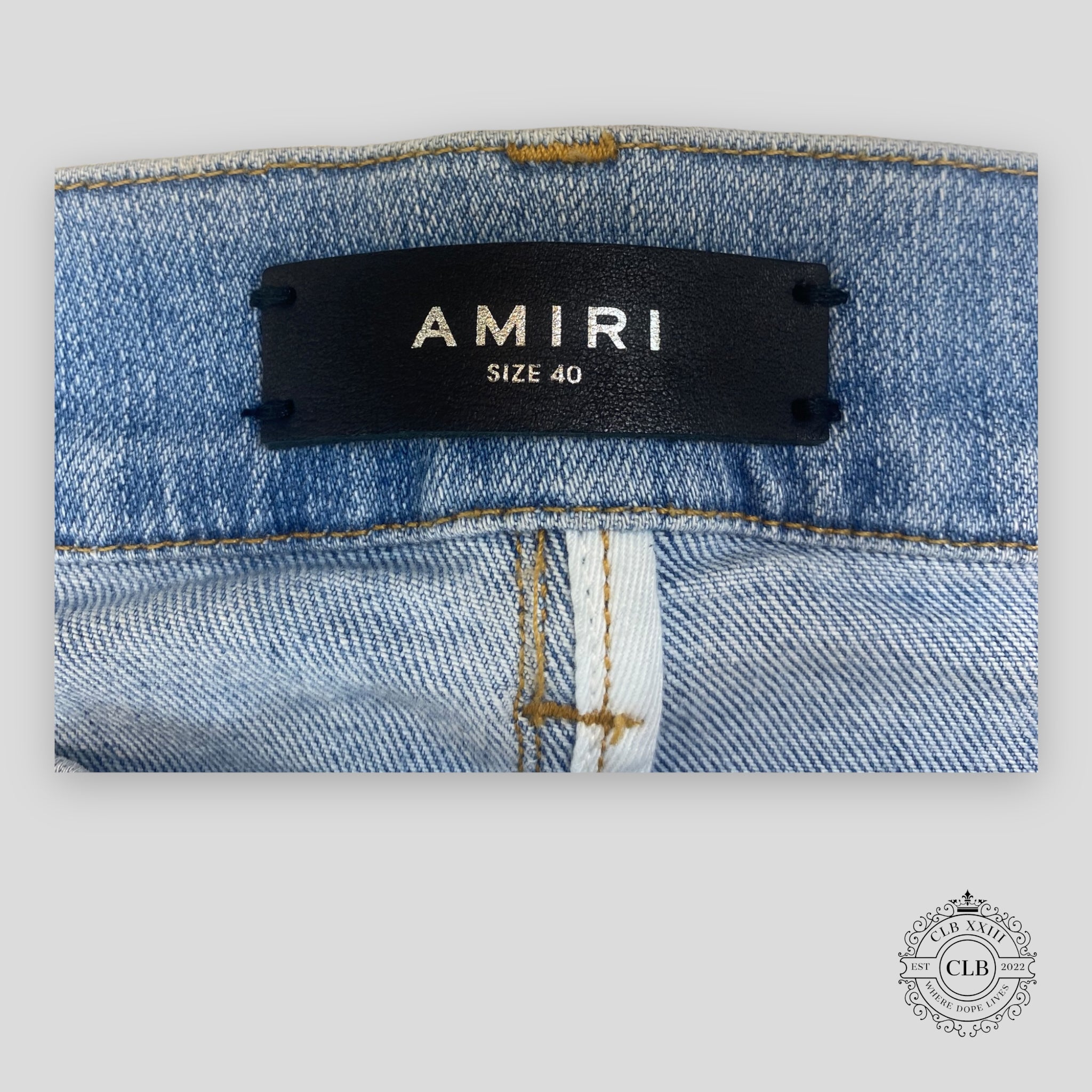 Jean Amiri x Zig Zag indigo clair