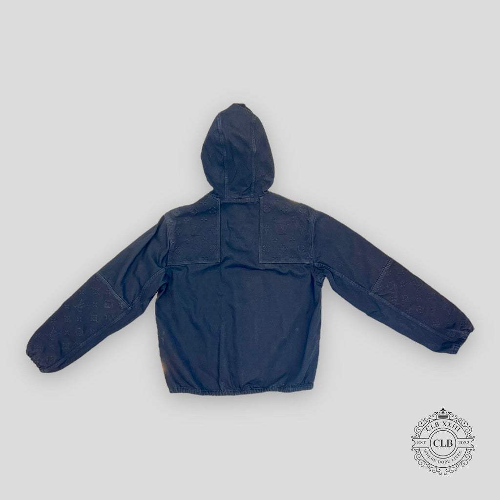 Blouson à capuche de travail Louis Vuitton en noir