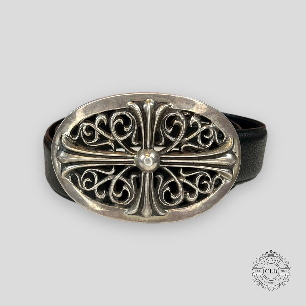 CEINTURE CHROME HEARTS OVALE CROIX