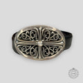 CEINTURE CHROME HEARTS OVALE CROIX