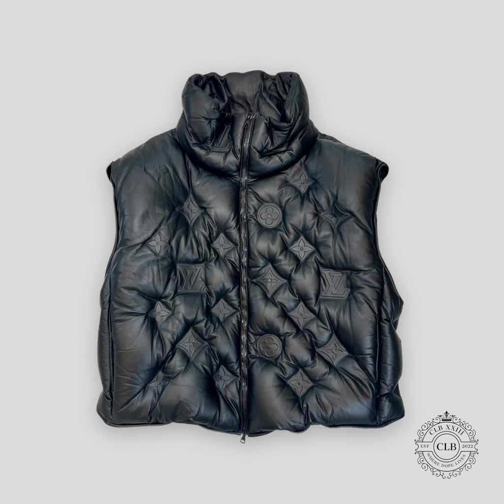 Gilet en cuir embossé Louis Vuitton Embossed Boyhood