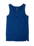 Débardeur homme en bambou viscose/coton biologique coloris bleu marine + Caleçon boxeur coloris blanc