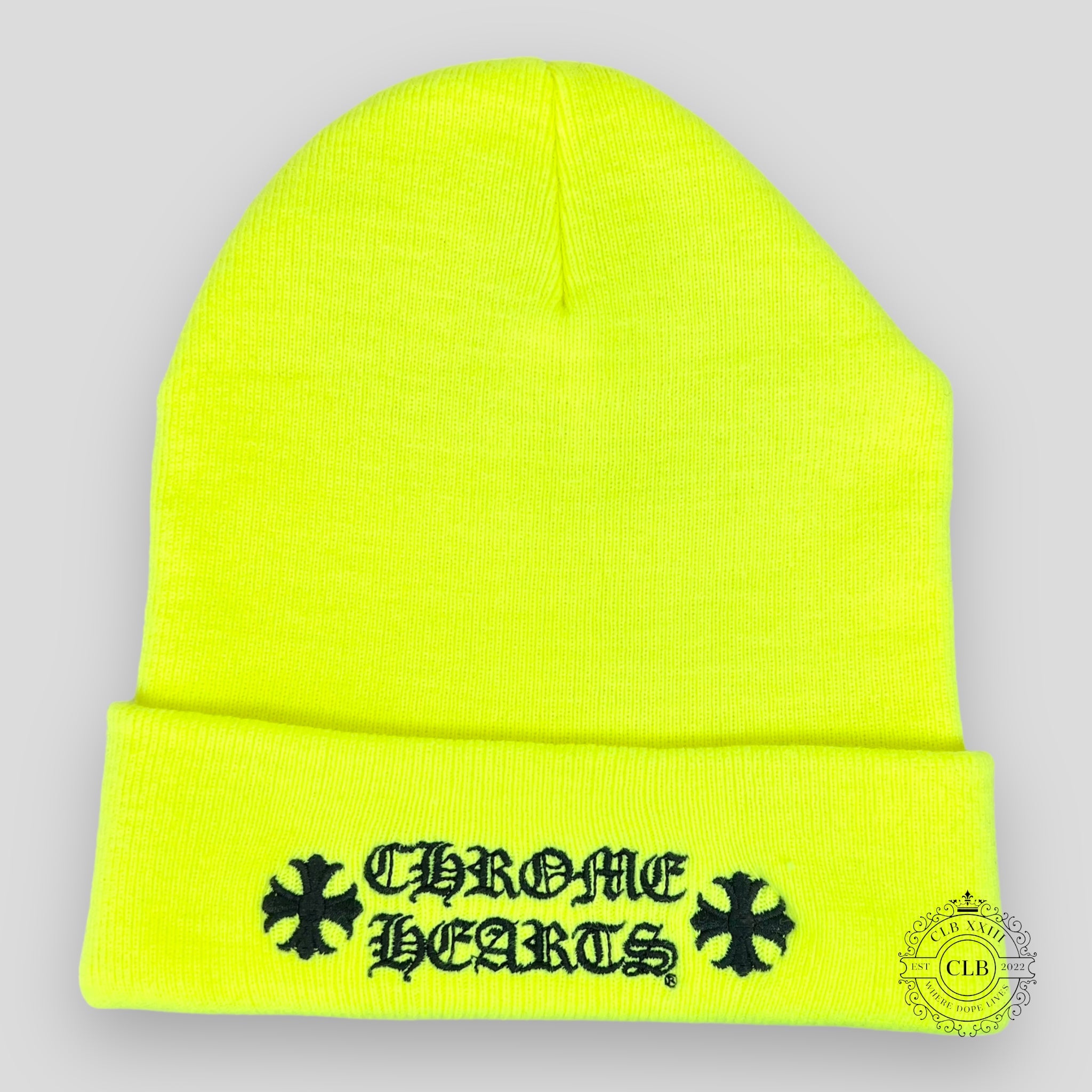 BONNET LOGO CHROME HEARTS - VERT LIME