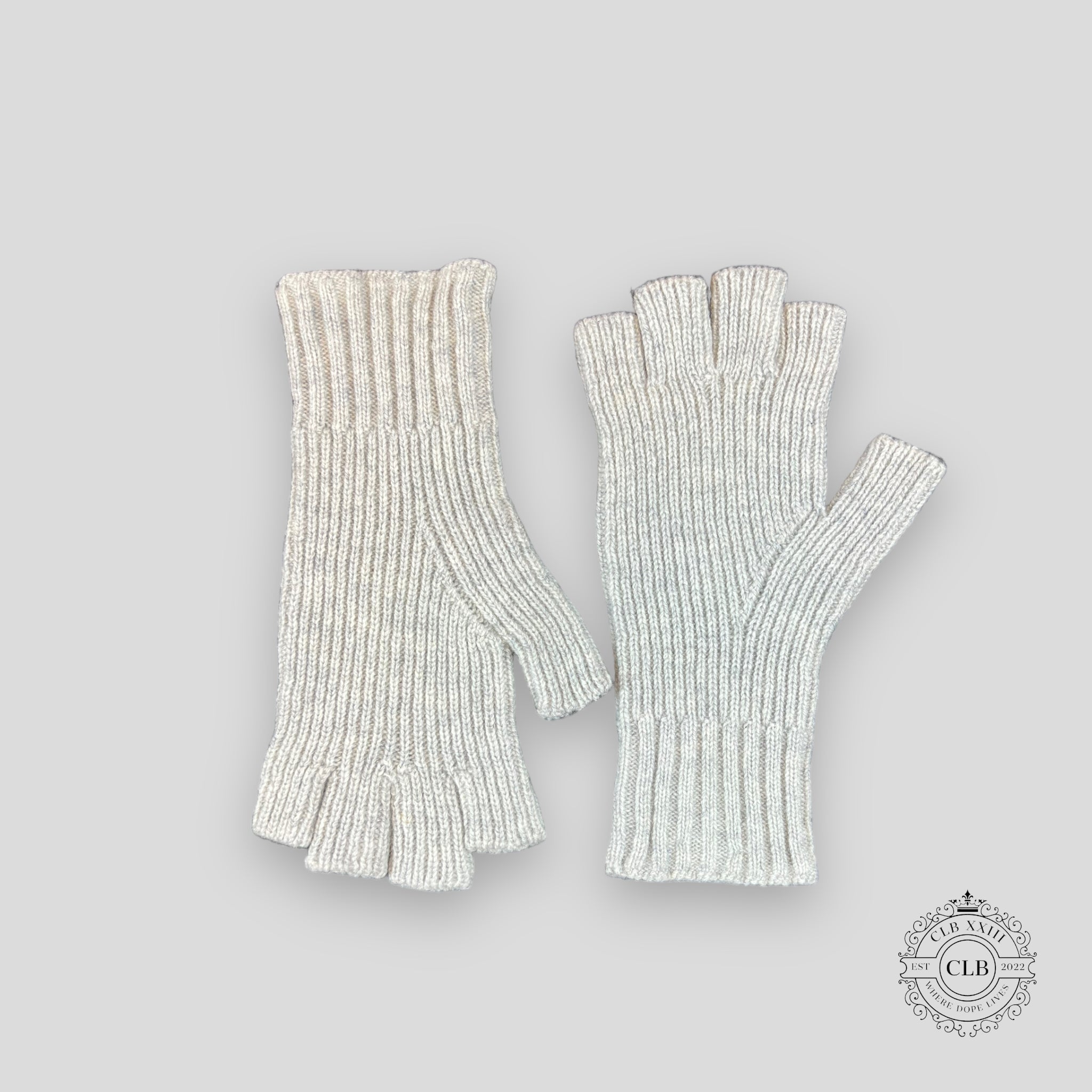 GANTS MITAINES EN CACHEMIRE CLOUTÉS CHROME HEARTS