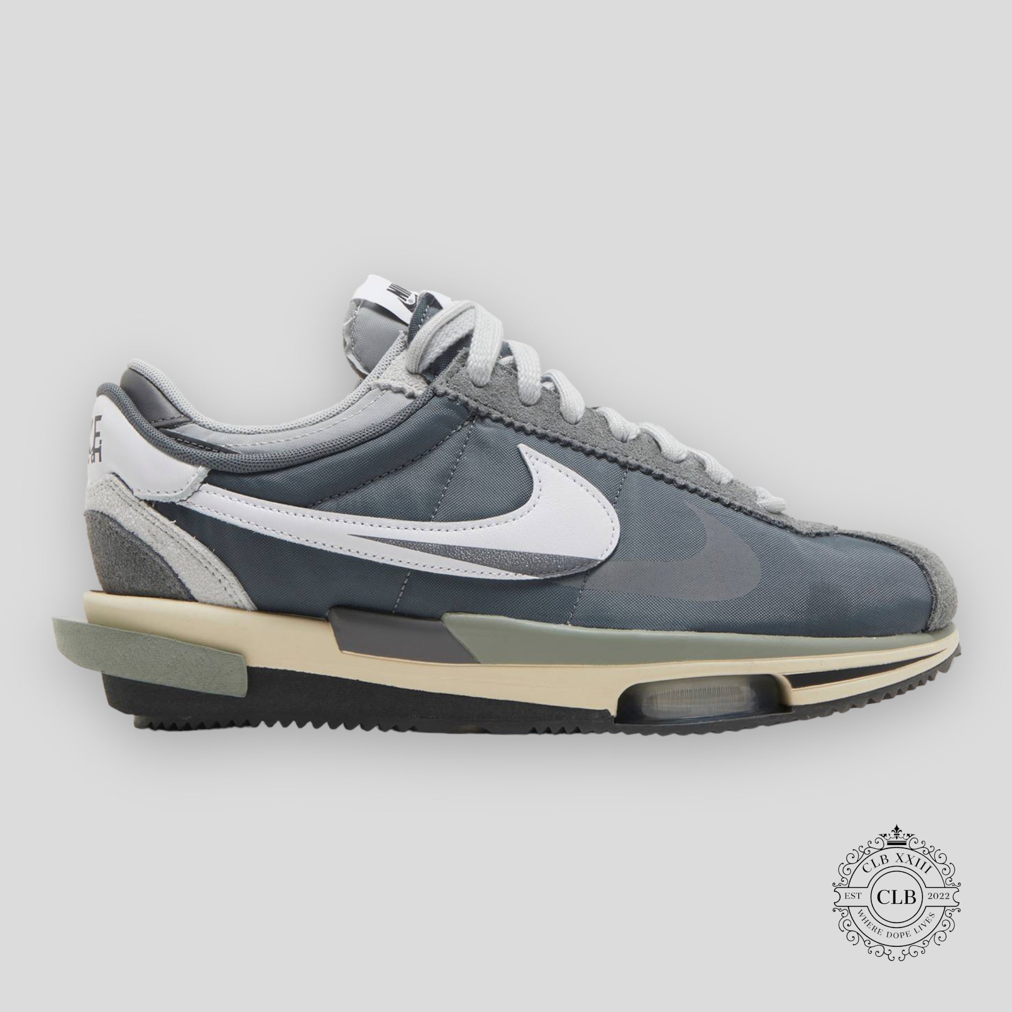 NIKE ZOOM CORTEZ X SACAI « IRON GREY »