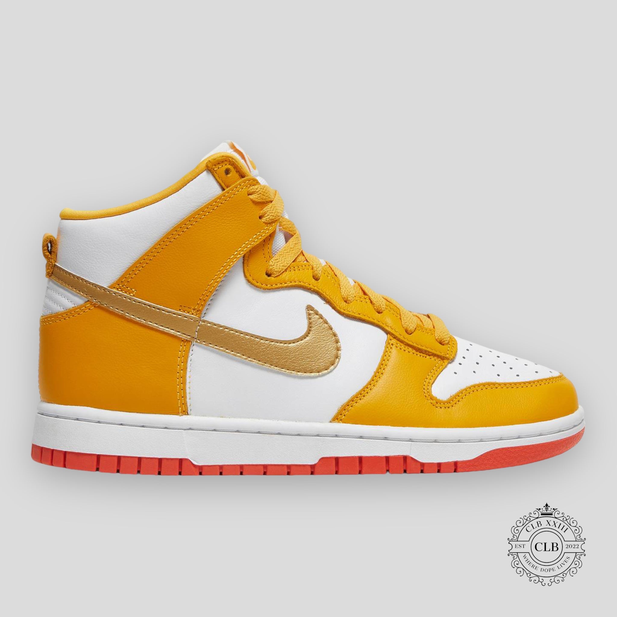 NIKE DUNK HIGH (F) "UNIVERSITY GOLD ORANGE"