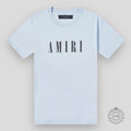 T-shirt Amiri Core Logo bleu poussiéreux