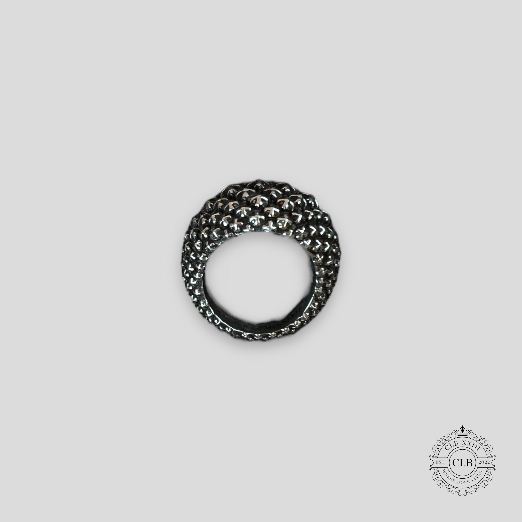 BAGUE CHROME HEARTS MINI BOULE CROIX