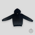 Sweat à capuche Louis Vuitton Monogram en maille noire