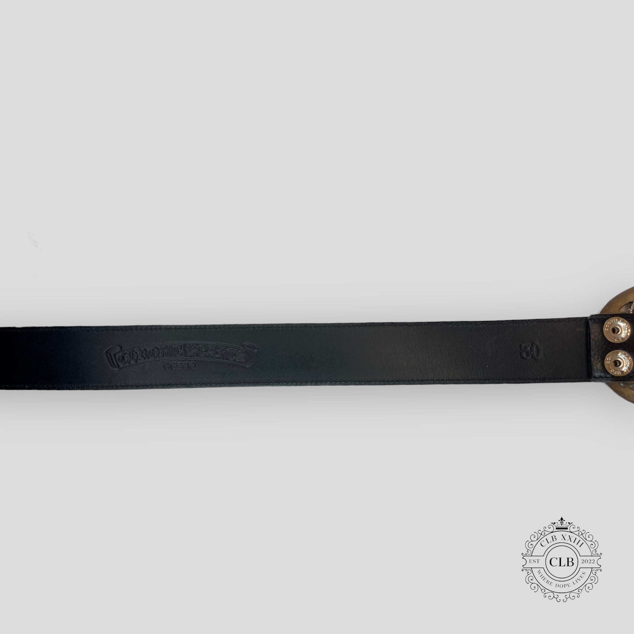 CEINTURE CHROME HEARTS OVALE CROIX