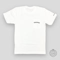 T-SHIRT POCHE AVEC LOGO SCROLL CHROME HEARTS - BLANC