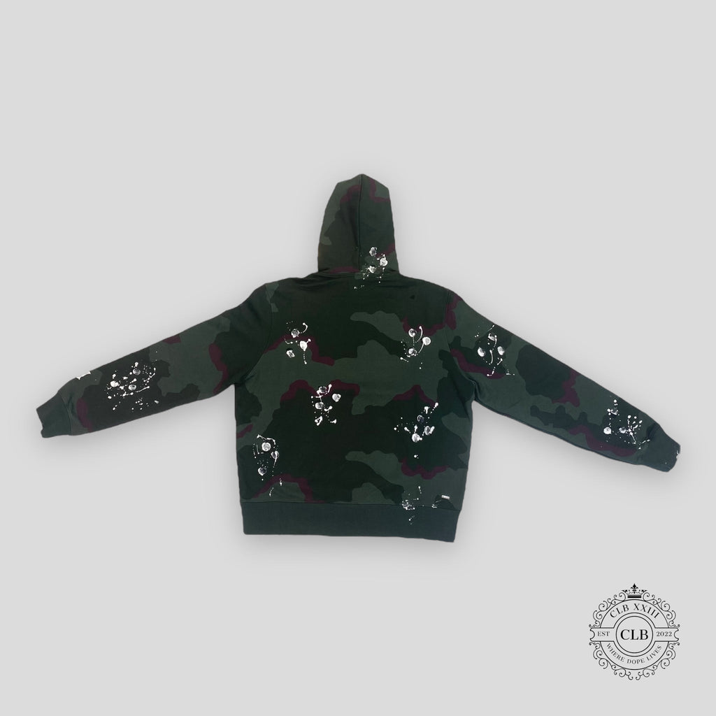 Sweat à capuche Amiri Army Logo motif camouflage